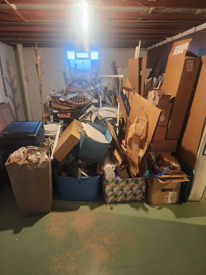 Roll-off dumpster container at job site for Roll Off Dumpster Rental in Post Falls